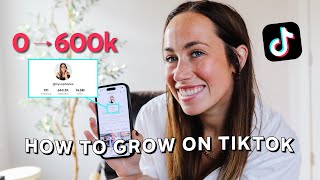 6 TIPS ON HOW TO GROW ON TIKTOK  600k followers and growing [upl. by Trovillion]