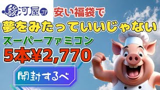 【駿河屋福袋】安い福袋で、夢は見れるのか！？駿河屋本店のSFC5本で¥2770を開封してこうぜ！【SFC福袋】 [upl. by Waugh]