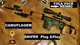 FAÇA CAMUFLAGEM EASY  FUZILEIRO SNIPER AIRSOFT [upl. by Ala]