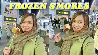 KOREAN STREET FOOD  FROZEN SMORES  AikoSy ❤️ [upl. by Pelagias]