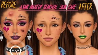 ASMR After Party Makeup Remove Treatment Skin Care and Makeup 💄 Animation [upl. by Aratihc697]