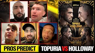 FIGHTERS PREDICT Ilia Topuria vs Max Holloway  UFC 308 [upl. by Nicki]