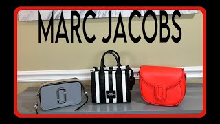 MARC JACOBS THE MINI TOTE BAG  THE SNAPSHOT  THE SADDLE BAG  REVIEW amp WHAT FITS  LUX WIFE LIFE [upl. by Ahmed658]