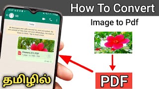 How To Create PDF Image In TamilHow To Convert Photo To PDF [upl. by Poliard]