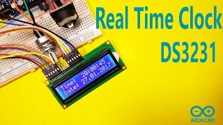 Arduino DS3231 Real Time Clock and LCD Display [upl. by Akenit592]