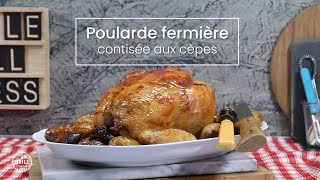 Poularde fermière contisée aux cèpes [upl. by Romy]