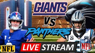 NEW YORK GIANTS VS CAROLINA PANTHERS  LIVE PLAYBYPLAY REACTION [upl. by Lekar]