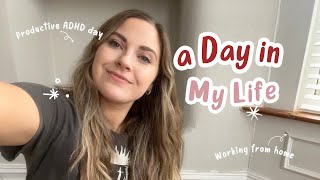 WFH Vlog  Productive ADHD day 💖 [upl. by Motteo]