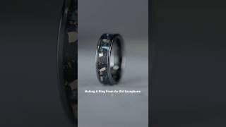 We turned this old saxophone 🎷 into a wedding ring [upl. by Innob]