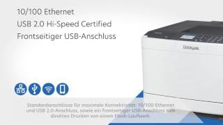 Lexmark CS417dn  lernen Sie den leistungsstarken Farbdrucker kennen [upl. by Nave825]