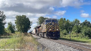 CN M3826107 w CN ES44ACs ’s 2791 and 2959  Oak St in Wyandotte MI 9724 [upl. by Burford]