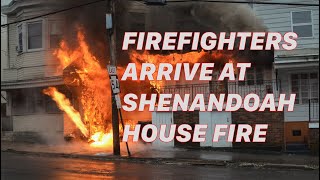 PREARRIVAL 2nd Alarm House Fire  Shenandoah PA  01182017 [upl. by Lenra]