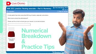 NMC Numerical Test Live Demo Tips and Tricks for Nurses amp Midwives  nmc cbt Pearson exam nmcuk [upl. by Ame]