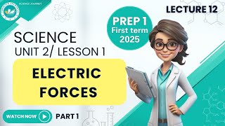 science  prep1  unit 2 lesson 1 electric forces  part 1  ساينس أولى اعدادي [upl. by Codel]