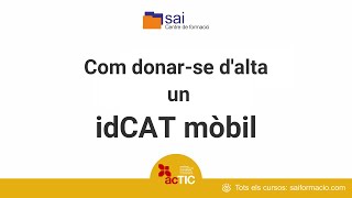 Com obtenir idCAT mòbil [upl. by Adnarom]