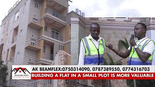 BUILDING A FLAT IN A SMALL PIECE OF LAND IS MORE VALUABLE  AK BEAMFLEX INTERNATIONAL 0750314090 [upl. by Sivel]