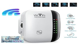 300Mbps Wireless WIFI Repeater 24G Router Wifi Range Extender WiFi Signal Amplifier Review [upl. by Ellehcam]