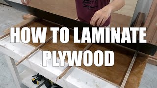 How To Laminate Plywood  Beginners Guide [upl. by Ogeid]