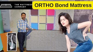 The Mattress Company Ortho Bond Mattress Review Dual Comfort Mattress [upl. by Ahtekal]