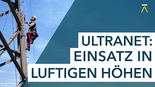 Freileitungsbau ULTRANET Einsatz in luftigen Höhen [upl. by Asserrac]