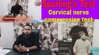 Spurlings test Foraminal compression test Cervical compression test Special test [upl. by Snook]