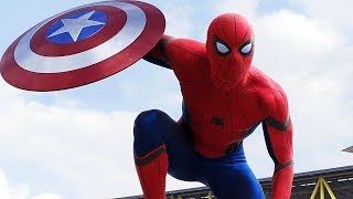 SpiderMan quotHey Everyonequot  Airport Argument Scene  Captain America Civil War  Movie CLIP HD [upl. by Niltac435]