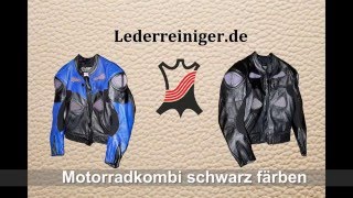 Motorradkombi schwarz färben [upl. by Richardo866]