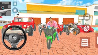 Indian Theft Auto Simulator 3d  Kawasaki H2 Driving games  Modified Ninja H2  Android Games [upl. by Naida]