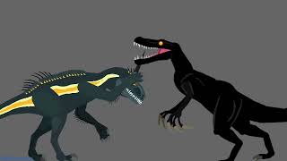 Indoraptor vs Night Feeder TV Zilla Gaming Monster Fights Dinosaurs Animation [upl. by Jessey681]