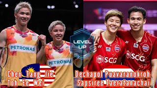 Badminton Chen Tang JieToh Ee Wei MAS vs THA Dechapol PuavaranukrohSapsiree Taerattanachai [upl. by Theron]