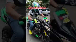 Flyby amp Superreactions reactionvideo flyby viralvideo motorcyles superbike motorcyles [upl. by Pillsbury]