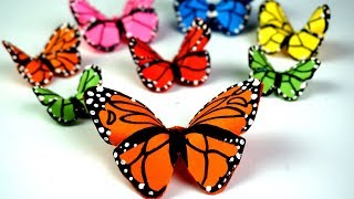 How to make paper butterflies  Easy Paper Butterfly Origami  Diy paper crafts [upl. by Jakob]