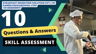 CHEF  10 Most Commonly Asked Questions for a Skill Assessment chef  immigration youtube [upl. by Nyloj]