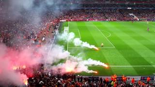 Arsenal v galatasaray flares going off 11014 [upl. by Dyche]