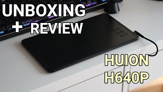 UNBOXING  REVIEW  HUION INSPIROY H640P  La MEJOR tableta gráfica calidadprecio Español [upl. by Amerak]