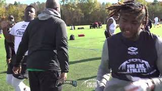 OL vs DL 1v1 Battles l You Are Athlete Camp l Charlotte NC l 112324 [upl. by Annamaria]