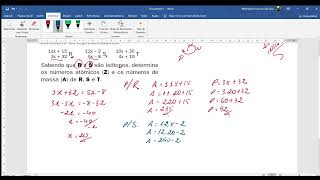 Considere as representações R S T Sabendo que R e S são isótopos determine os números atômicos [upl. by Thirzia135]