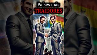 🔥 Los 3 países más traidores de América del Sur 😱 traicionado guerradelpacifico chile peru [upl. by Neeloj366]