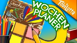 Wochenplaner DIY  Zuschauer Idee  Wochenplaner gestalten  Wochenplaner basteln  Tobilotta 97 [upl. by Werdnael]