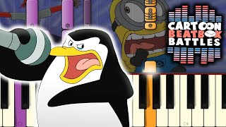 Skipper Vs Dave  Cartoon Beatbox Battles Piano Tutorial [upl. by Burget]