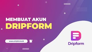 01 Membuat Akun Dripform  All In One Form Builder [upl. by Marquardt]