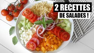 RECETTES  2 SALADES quotFRAICHEURquot [upl. by Gehman]