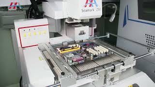 Seamark ZMR7850 Equipped with smoking device automatic BGA rework station with IPC [upl. by Coco]