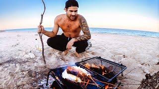 CAMPING WITH MY FAMILY On A Remote Beach Living From The Ocean Crayfish Catch amp Cook  Ep 212 [upl. by Ellennad]