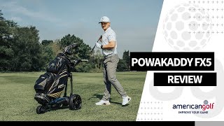 POWAKADDY FX5 TROLLEY WITH ALEX ELLIOTT  American Golf [upl. by Scrivings164]