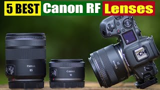 Best Canon RF lenses In 2024 [upl. by Acireh]