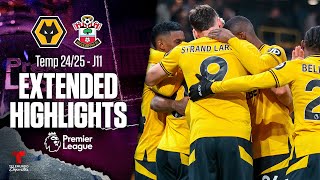 Wolverhampton vs Southampton  Highlights Premier League  Jornada 11  Telemundo Deportes [upl. by Johns43]