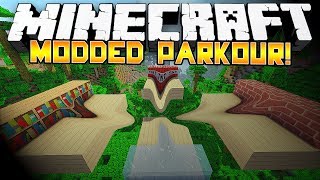 Minecraft EPIC MODDED PARKOUR wPreston Bodil amp Vikstar [upl. by Emily]