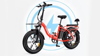 TESWAY S5 Electric Bike 750W Motor 48V 20AH Lithium Battery 20 Inch Fat Tire Electric Bike [upl. by Annet52]