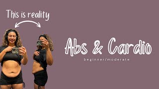 Abs amp Cardio Workout  Beginner  Moderate GYM ROUTINE [upl. by Laszlo139]